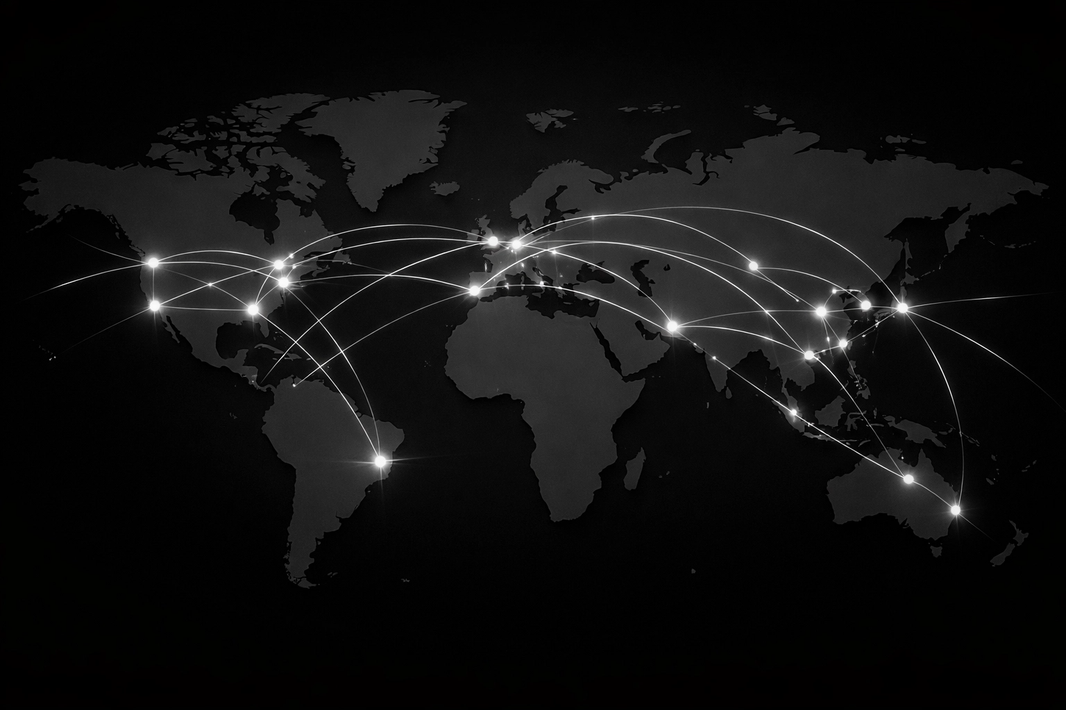 Global network visualization with financial transaction flows